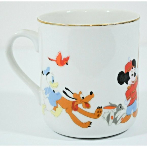Vtg Walt Disney World Disneyland Coffee Tea Cup Mug Mickey Goofy Dumbo Pinocchio - Picture 2 of 8
